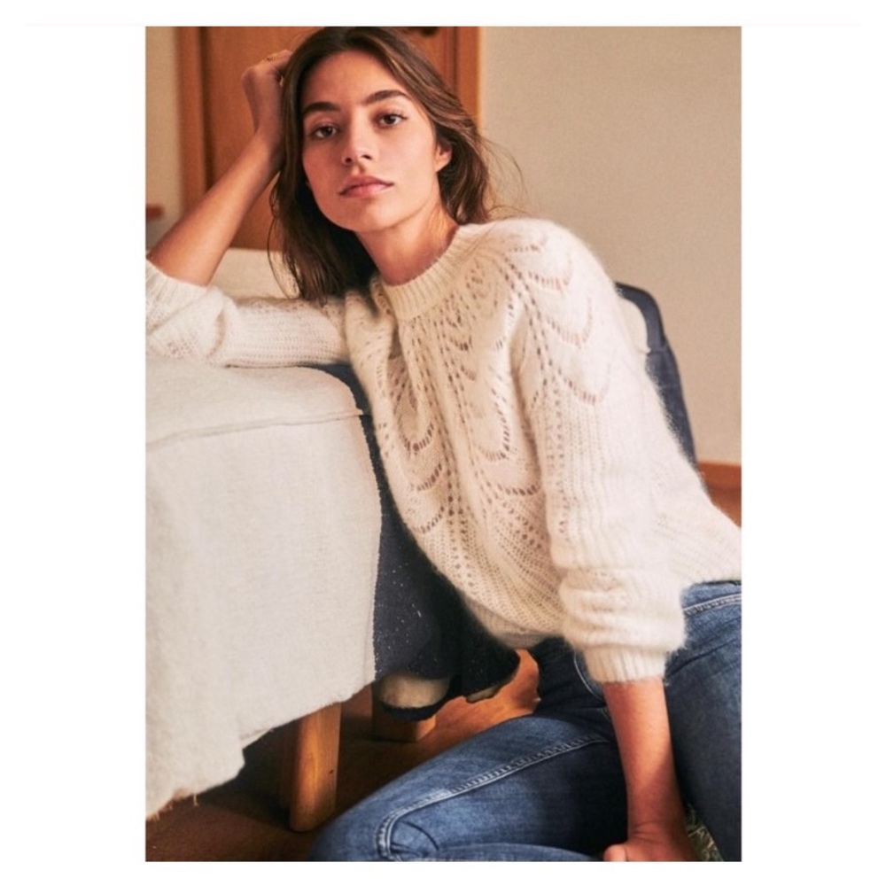 Sézane Paulin Jumper Ecru - Picture 11 of 12
